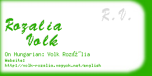 rozalia volk business card